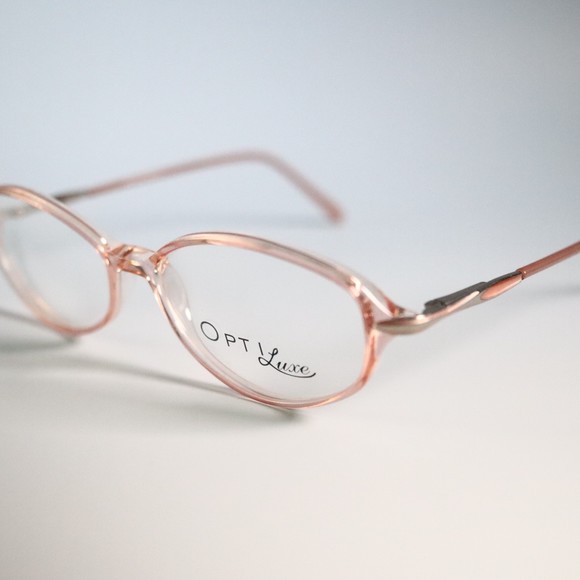 OptiLux 5843 C3 51-15/16\ 135 rose nude brown round eyeglasses frames N7 - Picture 2 of 11